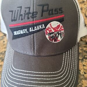 White Pass Gray and White Men's Cap
